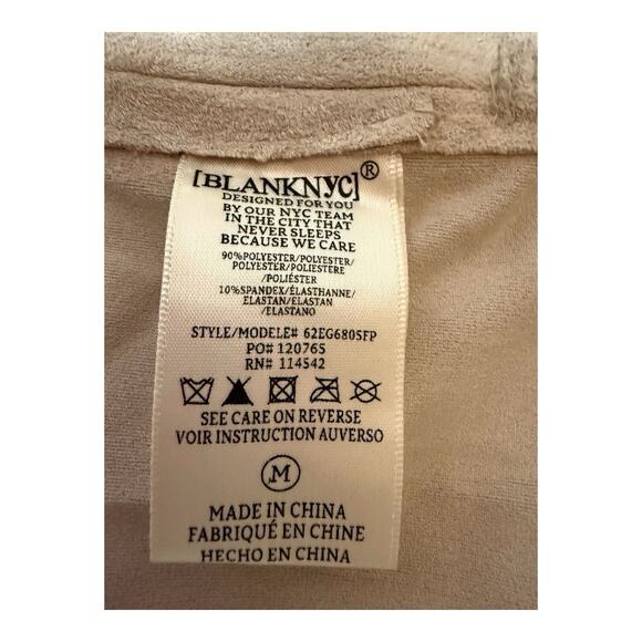 Free People Blank NYC Ice Chai Vegan Suede Trench Coat Size Medium $140 - Picture 10 of 10